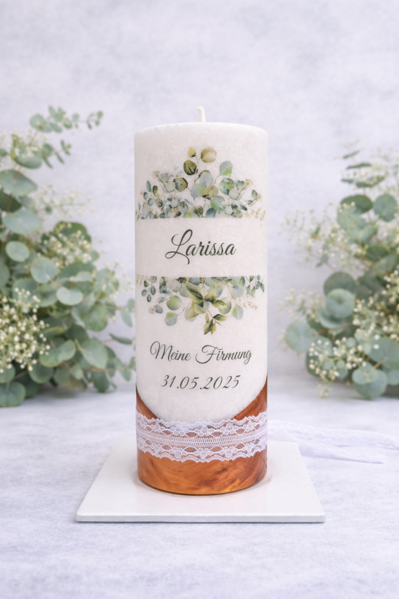 Hochzeitskerze Blumenarraangement